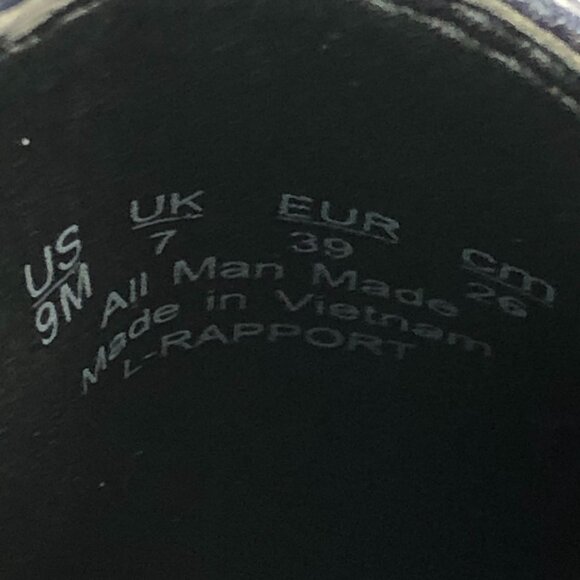 Franco Sarto Women's Size 9M Rapport Blue Faux Leather High Heel Ankle Booties - Picture 14 of 14